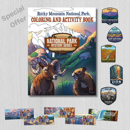 Coloring & Activity Book + Sticker Pack - Deluxe Adventure Pack